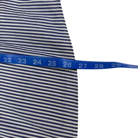 Brooks Brothers Red Fleece Blue White Stripe Embroidered Lace Blouse Size 12 - Picture 7 of 9